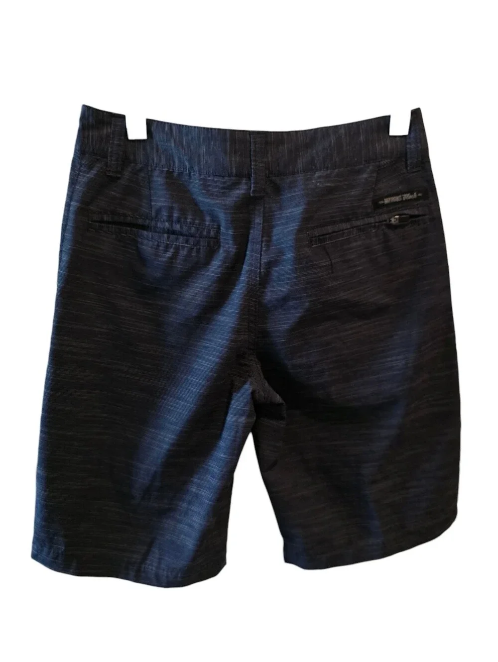 💙 NITROUS BLACK Boys Heathered Gray Black Shorts 10